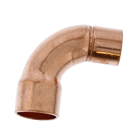 Jones Stephens 1/2in. x 3/8in. Wrot Copper Short Turn 90Deg. Elbow C75032